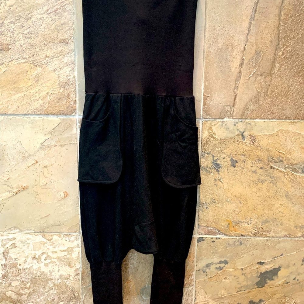 Super Fun Strapless Black, Fitted Top Jumpsuit. - image 2